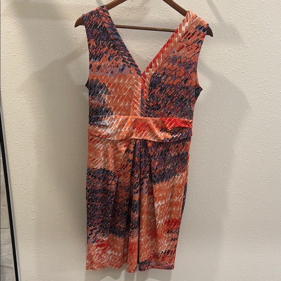 Simply Vera Colorful Patterned Dress - Picture 3 of 3